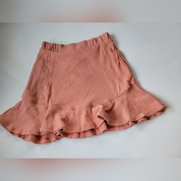 Free People Dresses & Skirts - Free People Beach Ruffle Pull-on Mini Skirt Small Orange Size S.P
